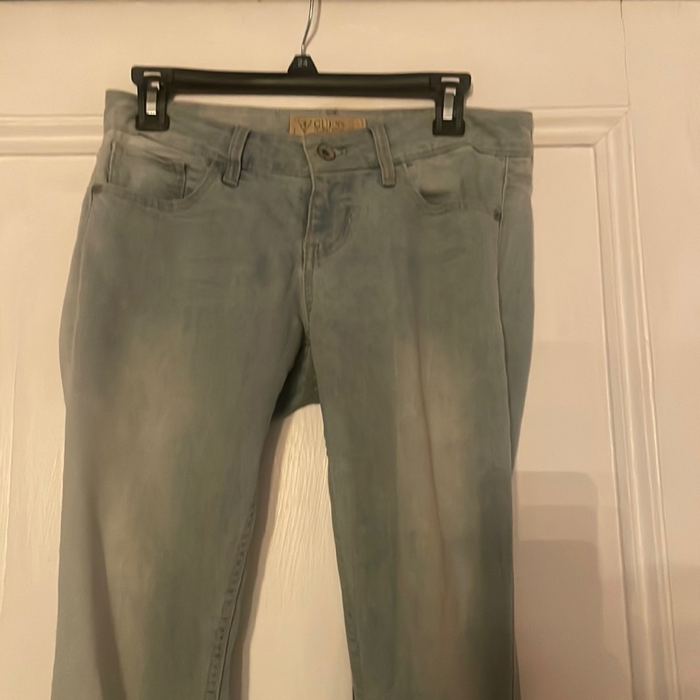 Guess light wash lo rise jeans, y2k